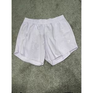 Gymshark purple fleece shorts size xxl